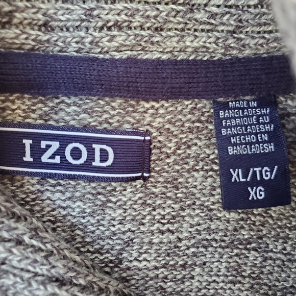 IZOD Oversized Sweater Size XL Shawl Collar - Picture 8 of 11
